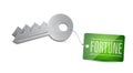 Keys To Your Fortune Concept Illustration design Royalty Free Stock Photo