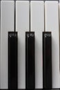 Keys of upright piano Royalty Free Stock Photo