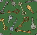 Keys. Vector drawing