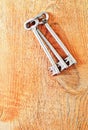 Keys on wooden background Royalty Free Stock Photo