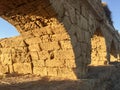 Keysaria. Israel. Roman aqueduct .