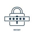 keyset concept. Vector illustration decorative design Royalty Free Stock Photo