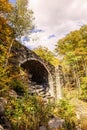 Keystone arches bridge on the Westfiled river in Berkshires Massachusetts Royalty Free Stock Photo