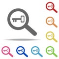 keyword research icon. Elements of Seo & Development in multi colored icons. Simple icon for websites, web design, mobile app, Royalty Free Stock Photo