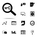 keyword research icon. Seo & Development icons universal set for web and mobile Royalty Free Stock Photo