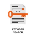 Keyword search icon Royalty Free Stock Photo