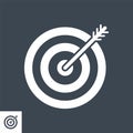 Keyword Targeting Vector Glyph Icon Royalty Free Stock Photo