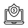 Keywording  Line Style vector icon which can easily modify or edit Royalty Free Stock Photo