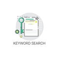 Keywording Search Web Optimization Icon
