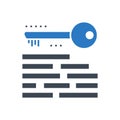 Keywording Vector Glyph Icon