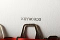 Keywords concept view Royalty Free Stock Photo