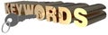Keywords 3D search key words lock Royalty Free Stock Photo