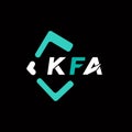KFA creative minimalist letter logo. KFA unique vector initials alphabet letter logo design Royalty Free Stock Photo