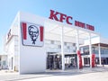 KFC drive thru on Nawamin Road,Bangkok. Royalty Free Stock Photo