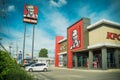 KFC fast food restaurant. Kentucky Fried Chicken KFC is the world`s second largest restaur