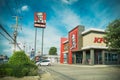 KFC fast food restaurant. Kentucky Fried Chicken KFC is the world`s second largest restaur