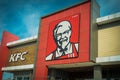 KFC fast food restaurant. Kentucky Fried Chicken KFC is the world`s second largest restaur