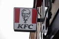 KFC Logo At A Kentucky Fried Chicken Restaurant in Nuremberg, Germany Royalty Free Stock Photo