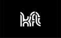 KFT Creative Unique Modern Letter Logo Design Royalty Free Stock Photo