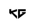 KG Letter Logo Design Creative