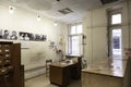 KGB Museum interior in The Corner House in Riga, Latvia. Interrogation room