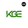 KGE Logo Letter Monogram Design Royalty Free Stock Photo
