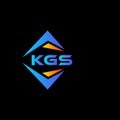 KGS abstract technology logo design on Black background. KGS creative initials letter logo concept Royalty Free Stock Photo
