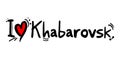 Khabarovsk city of Russia love message