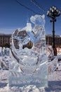 Khabarovsk, Russia - 01.31.2024: ice figure