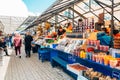 Fruit and vegetable, food store at Central Market in Khabarovsk, Russia