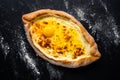 Khachapuri adjara traditional Georgian cuisine meal