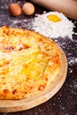 Khachapuri. Georgian cuisine. Georgian food Royalty Free Stock Photo