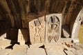 The khachkars cross-stones in Haghpat Monastery, Armenia