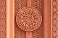 Khachkar pattern on volcanic tuff, texture, traditional Armenian Royalty Free Stock Photo