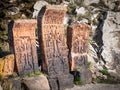 Khachkars Royalty Free Stock Photo