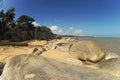 Khae Khae Beach has large granite rocks and a fine sand beach.
