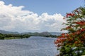 Khai Dinh Emperor`s Mausoleum in Hue Vietnam September 2020: Scenes of the castles in Bana Hills in Da Nang Royalty Free Stock Photo