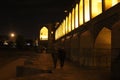 Khaju bridge in night