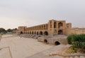 Khaju Bridge on the Zayanderud river in Isfahan, Iran.