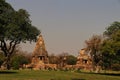 The khajurao temples are part of chandela dynasty and are pretty old but still standing tall in Madhya pradesh Royalty Free Stock Photo