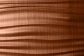 Khaki brown template in form of sandy seaside shore dune. Pastel ocher color solid gesso emboss design. Closeup view Royalty Free Stock Photo