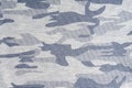 Khaki camouflage fabric in different shades of gray Royalty Free Stock Photo