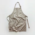 Khaki Kitchen Apron Cooking Garment Flat Lay Royalty Free Stock Photo
