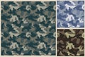 Khaki seamless pattern, camouflage texture Royalty Free Stock Photo