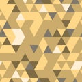 Khaki seamless pattern with triangular protection ornament