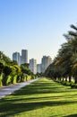 Khalid Lake Trail Sharjah UAE Royalty Free Stock Photo