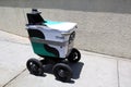 Khalif, Serve Robotics Delivery. Serve Robot Delivering Food to Customer