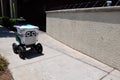 Khalif, Serve Robotics Delivery. Serve Robot Delivering Food to Customer