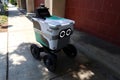 Khalif, Serve Robotics Delivery. Serve Robot Delivering Food to Customer