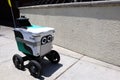 Khalif, Serve Robotics Delivery. Serve Robot Delivering Food to Customer